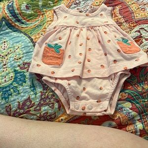 NWOT Strawberry romper